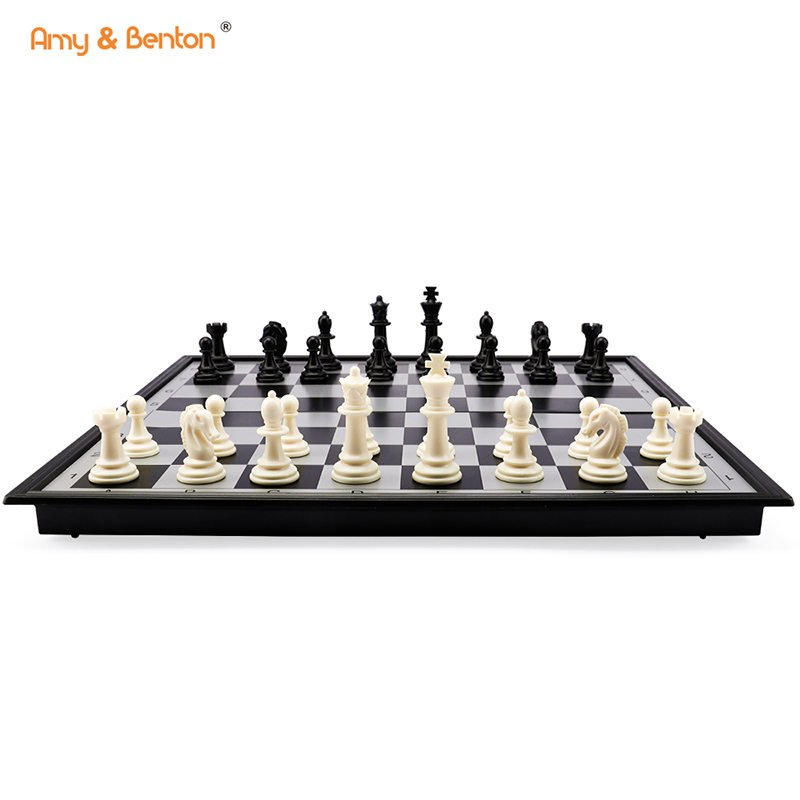 مجموعة شطرنج للسفر 3 في 1 مع لوحة شطرنج قابلة للطي - 23