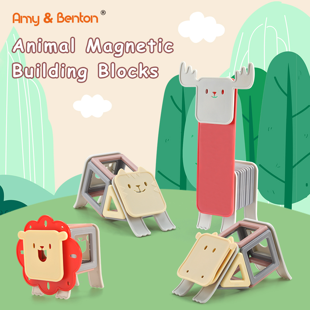 AB165605 76ks Animal Magnetic Building Blocks_1