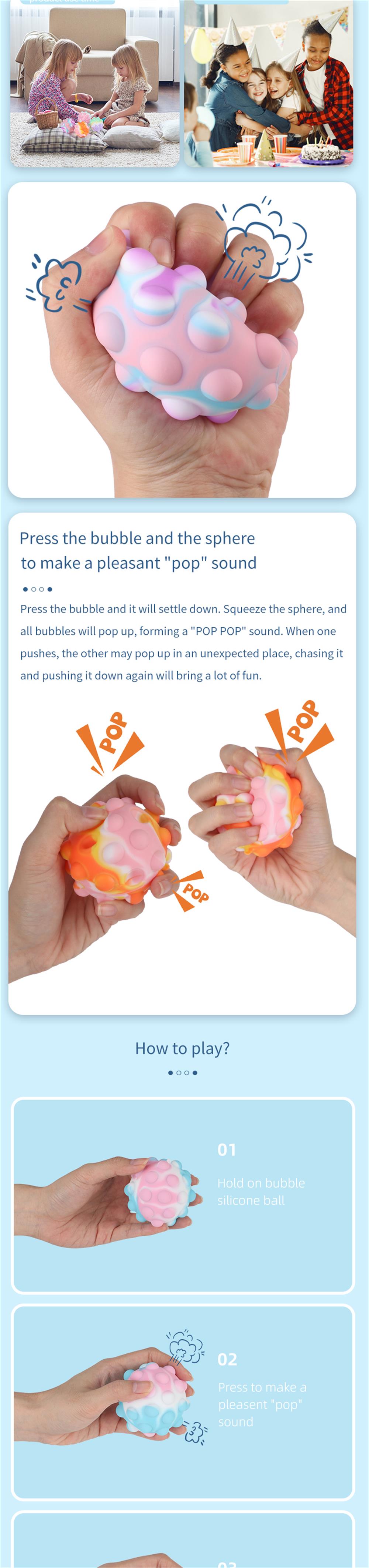 3D Squeeze Pop Ball 3