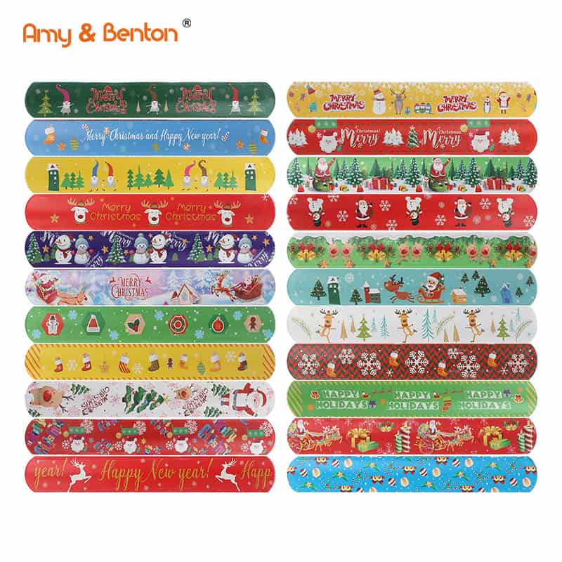 Christmas slap bracelet 1